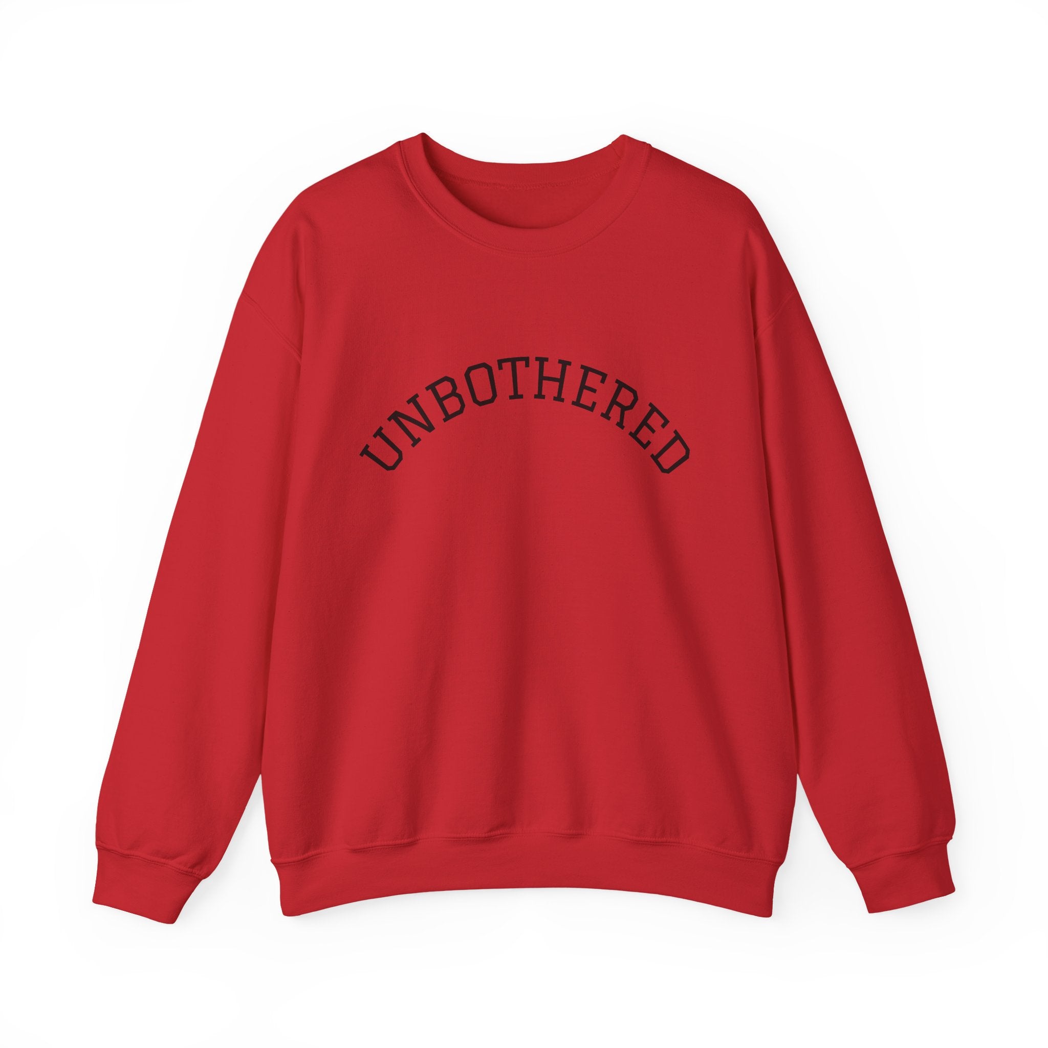 Unbothered Sweatshirt — Minimal Arch Logo Crewneck